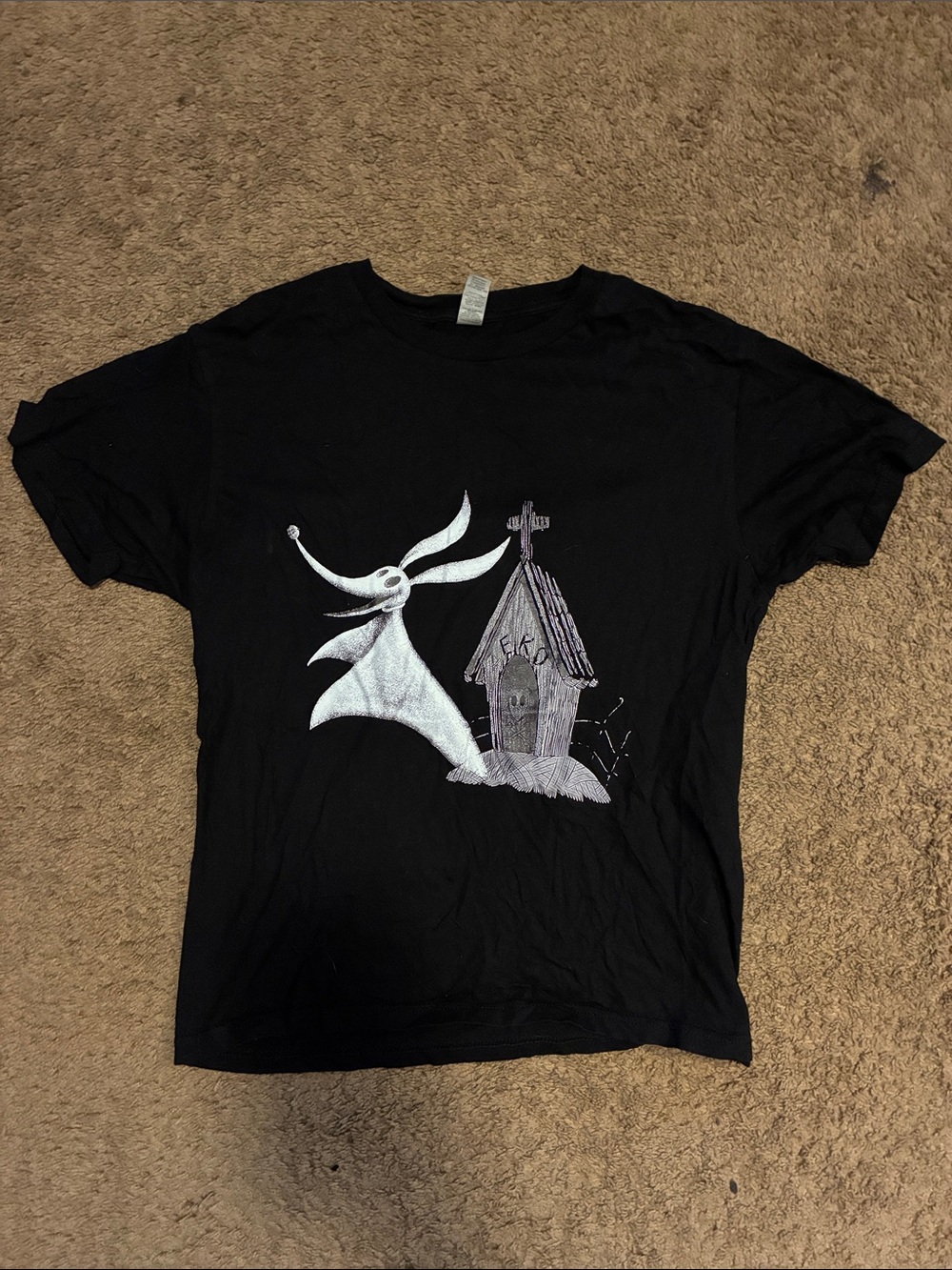 The nightmare before Christmas Black Graphic Short-Sleeve Tee - Picture 1 of 2